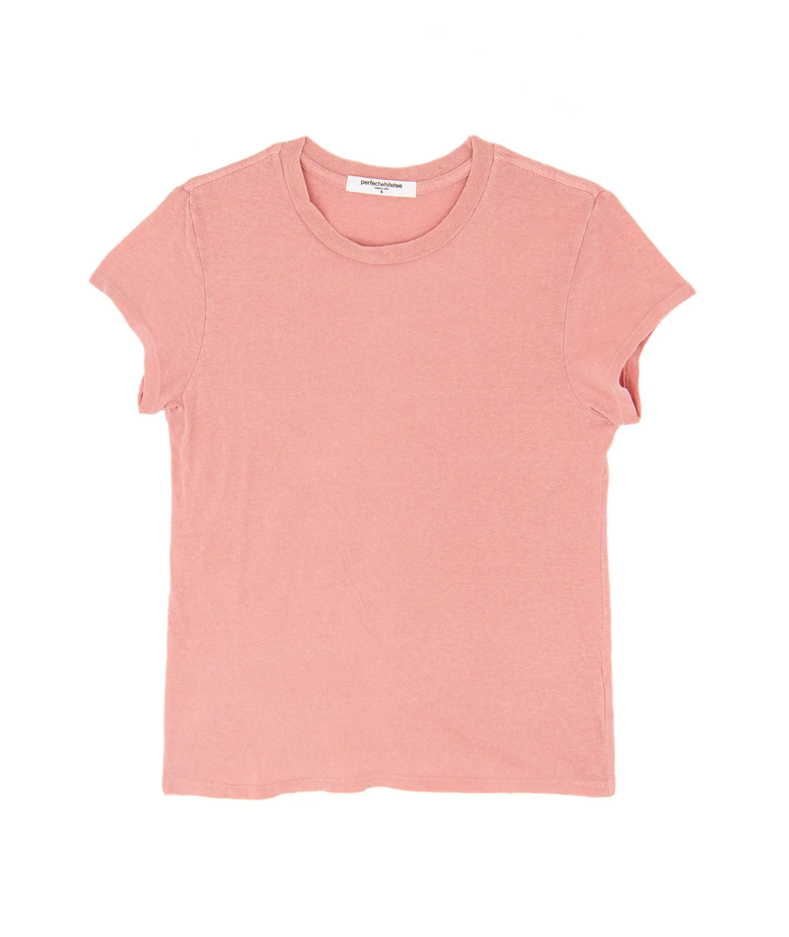 Perfect White Tee Women Sheryl Recycled Baby Tee Pink