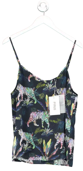 PYRUS Multicoloured Belitis Silk Cami Tigers Night UK M