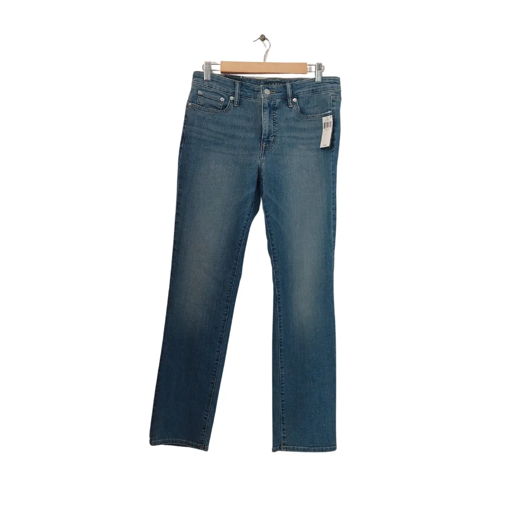 Ralph Lauren Blue Denim Classic Slimming Fit Jeans | Brand New |