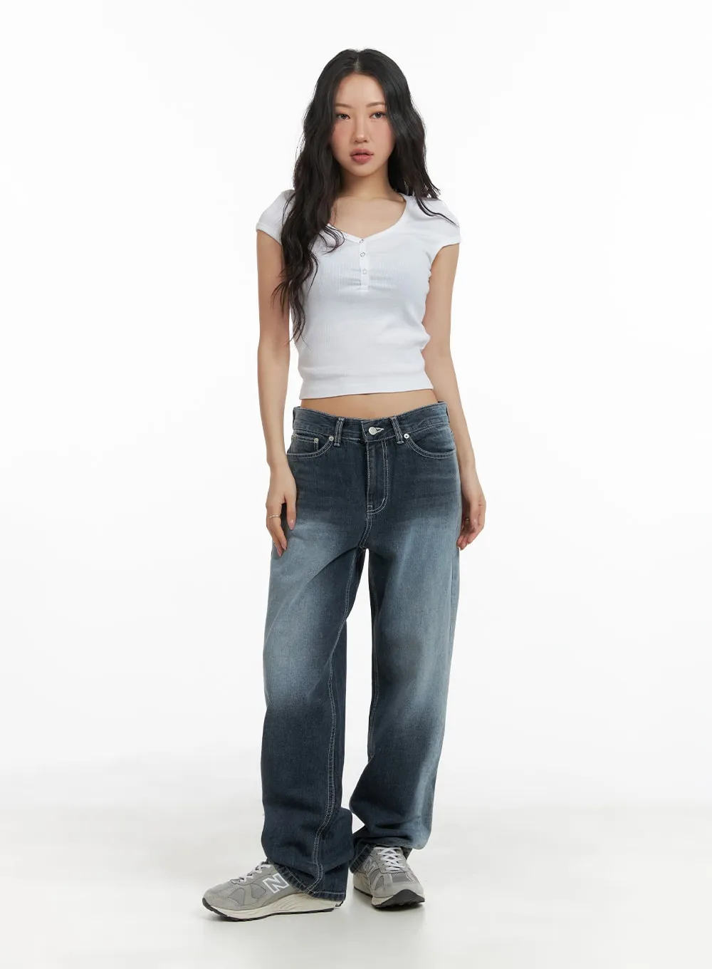 Recycled Wide Baggy Jeans (Unisex) CM425