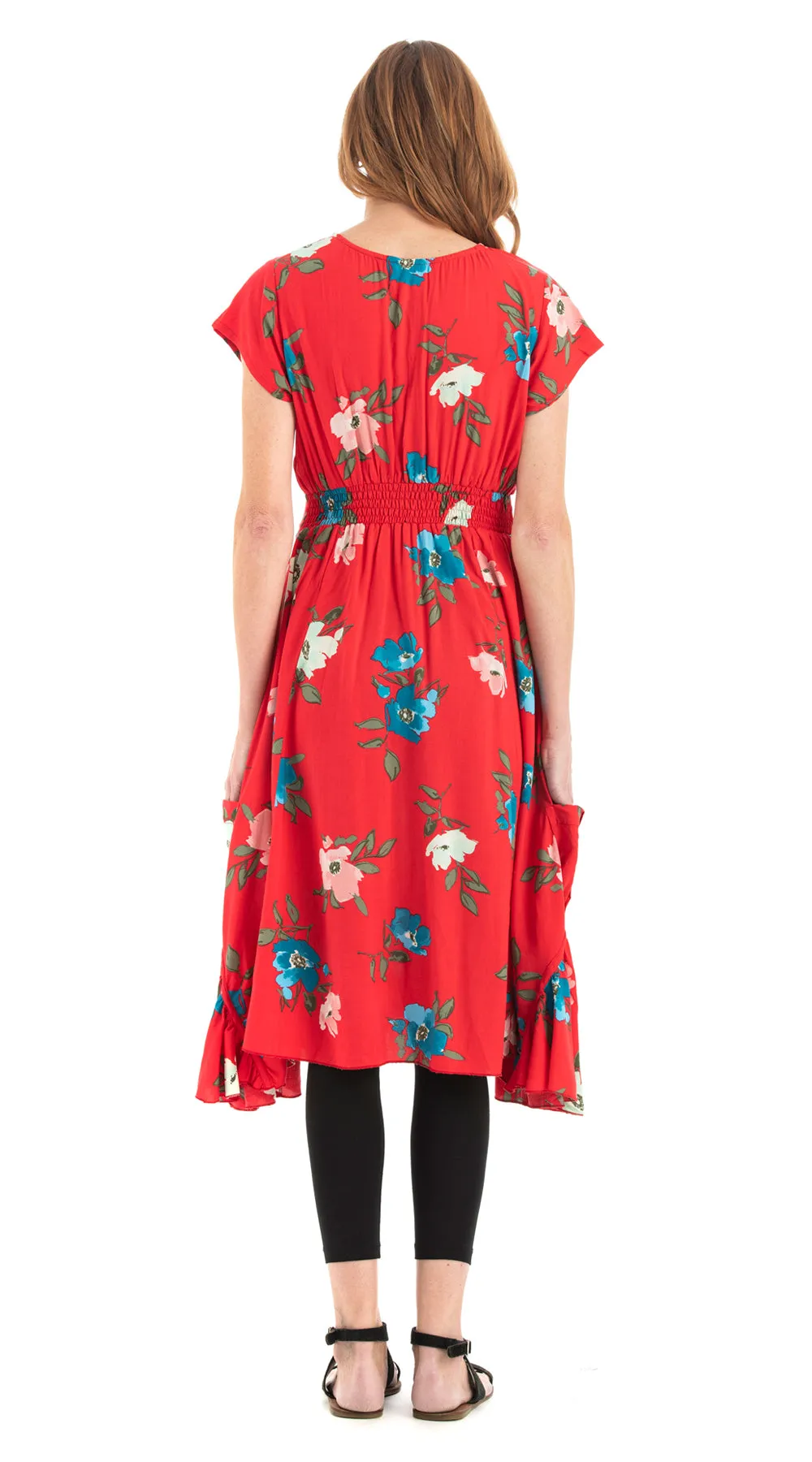 Swing Dress - scarlet