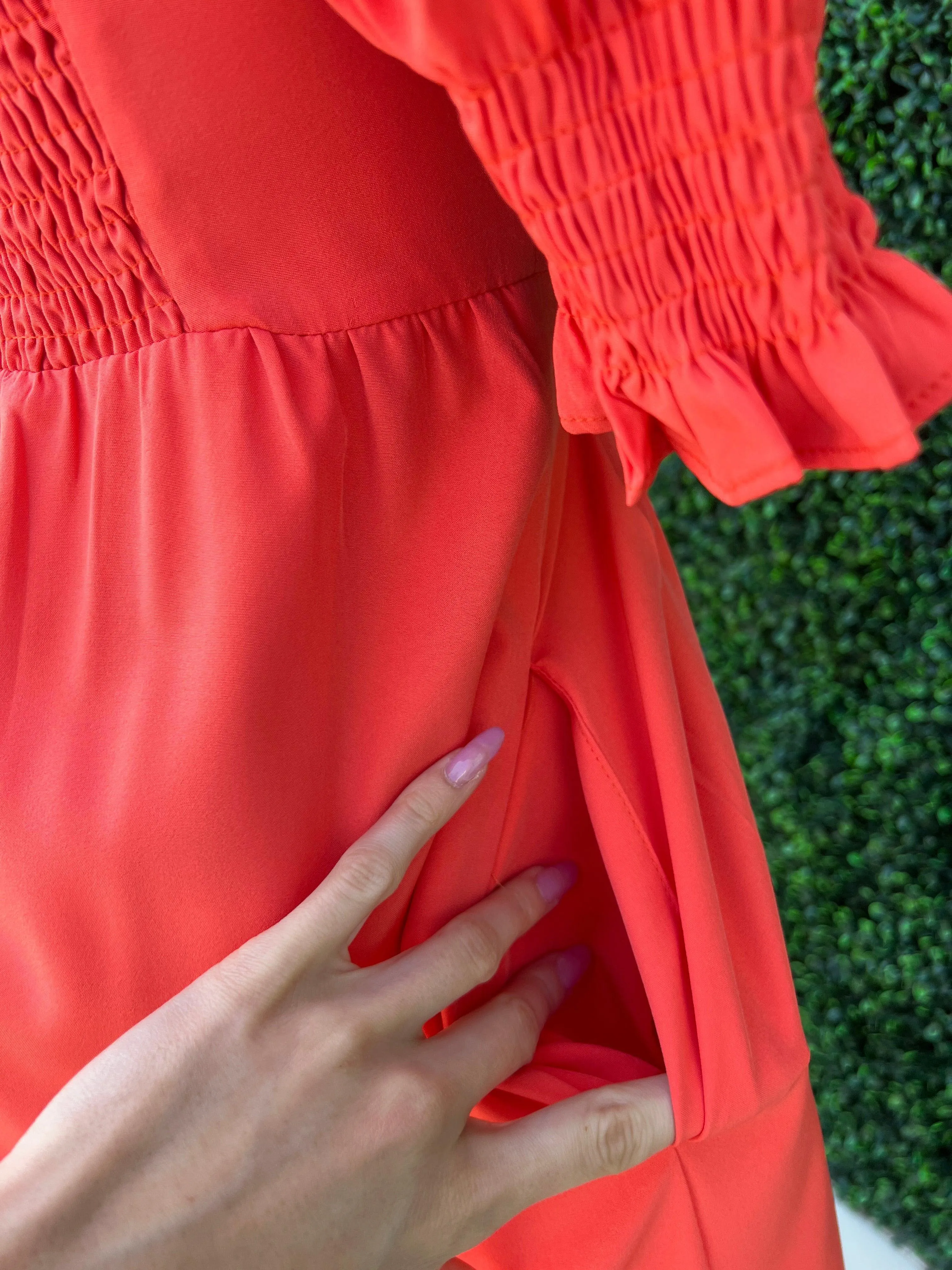 Tangerine Pop Dress