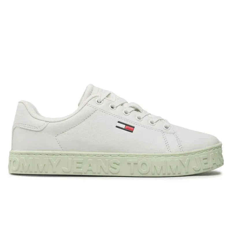 Tommy Hilfiger Jeans Cool ESS Leather Sneaker Women - WHYGRN