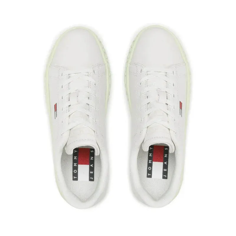 Tommy Hilfiger Jeans Cool ESS Leather Sneaker Women - WHYGRN