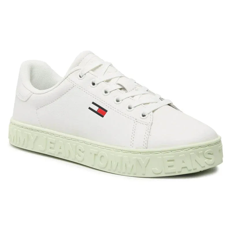 Tommy Hilfiger Jeans Cool ESS Leather Sneaker Women - WHYGRN