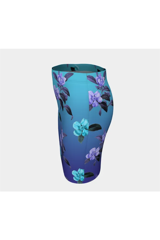 Twilight Floral Fitted Skirt