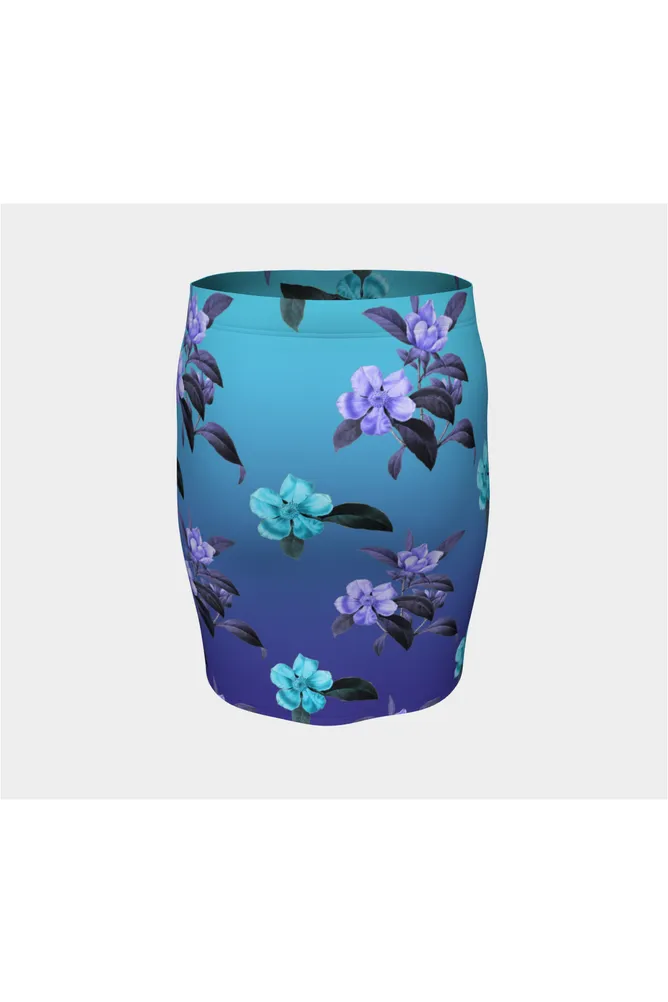 Twilight Floral Fitted Skirt