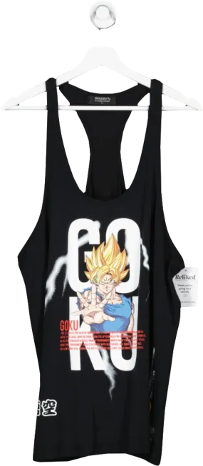 Vanquish Black Dbz Goku Stringer Vest UK XL