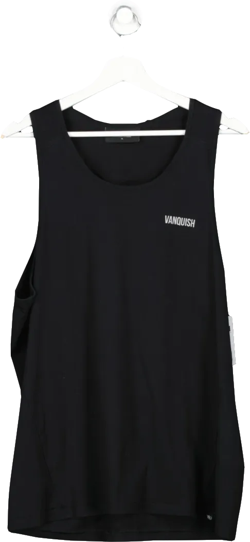 Vanquish Black Essential Tank Top UK XL