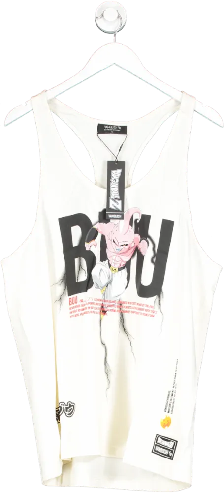 Vanquish Cream Dbz Vintage Buu Stringer Vest UK XL