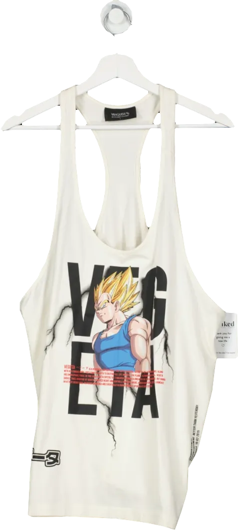 Vanquish Cream Vintage Stringer Vest UK XL