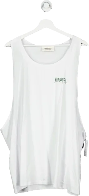 Vanquish White Better Than Yesterday Loose Fit Tank Top UK XL