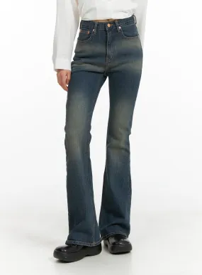 Washed Flared Jeans CM413