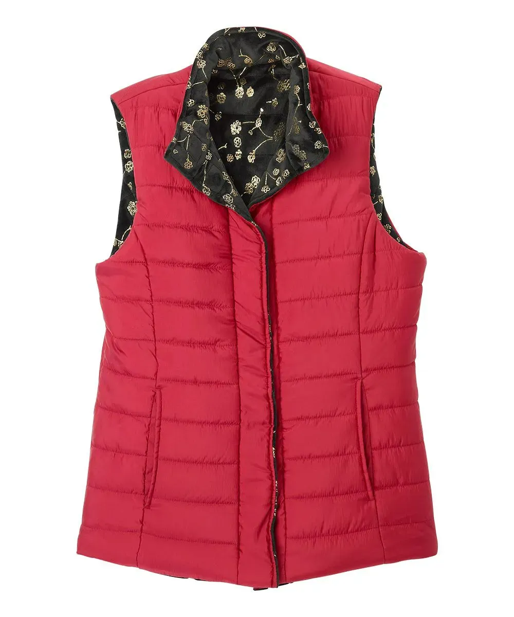 Women’s Reversible Front Vest with Magnetic Closure