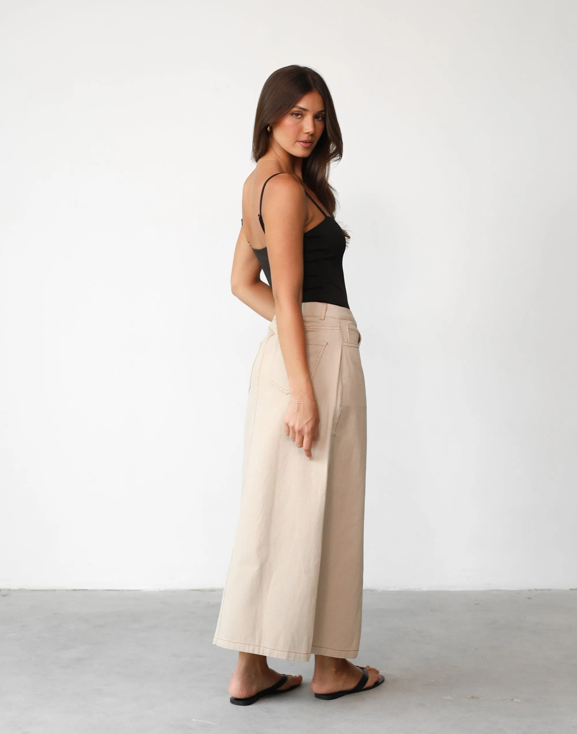 Yana Maxi Skirt (Beige)