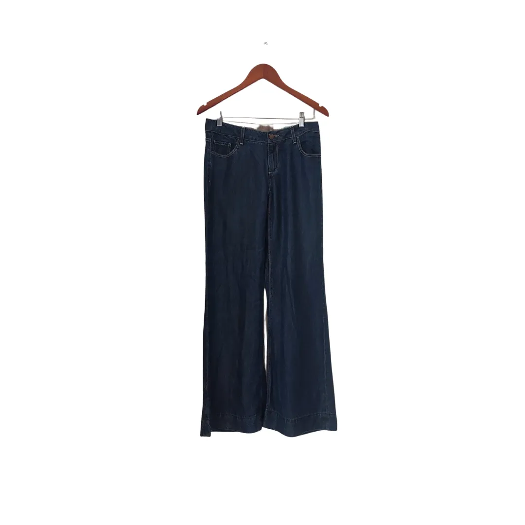 ZARA Blue Denim Wide-leg Premium Collection Jeans | Gently used |