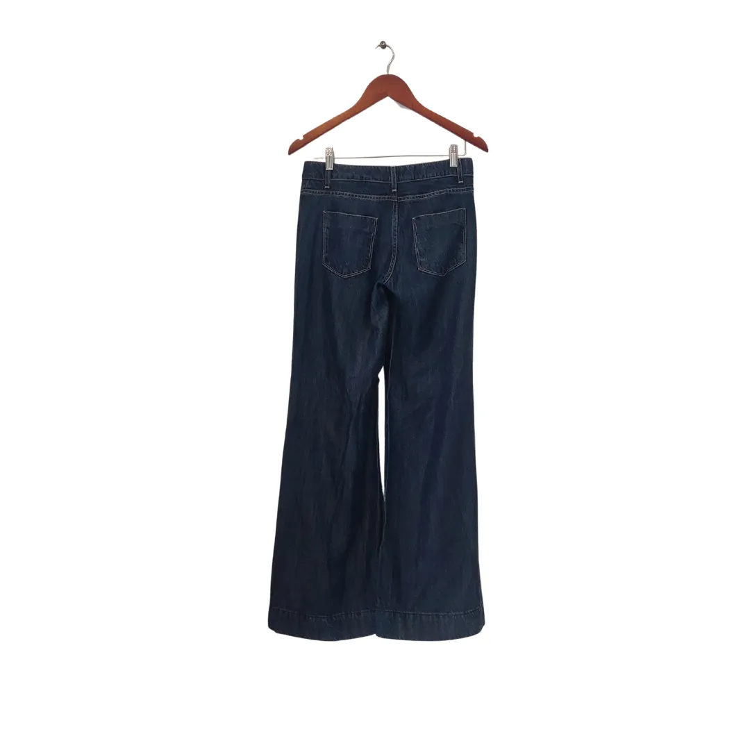 ZARA Blue Denim Wide-leg Premium Collection Jeans | Gently used |